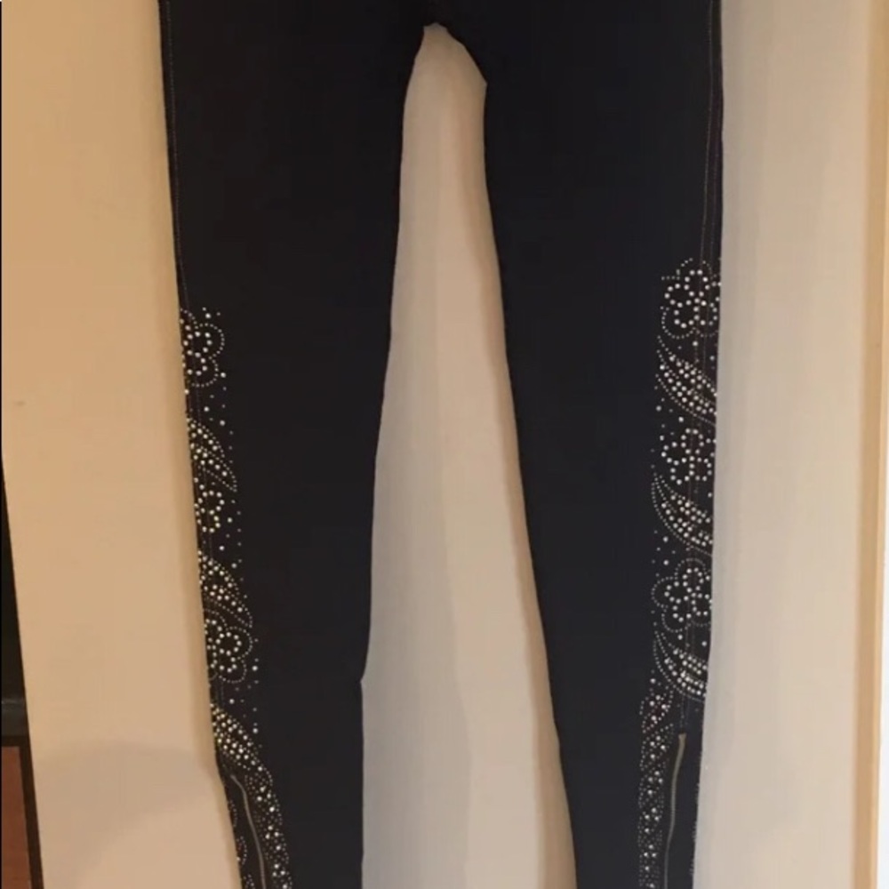 Blue jean leggings